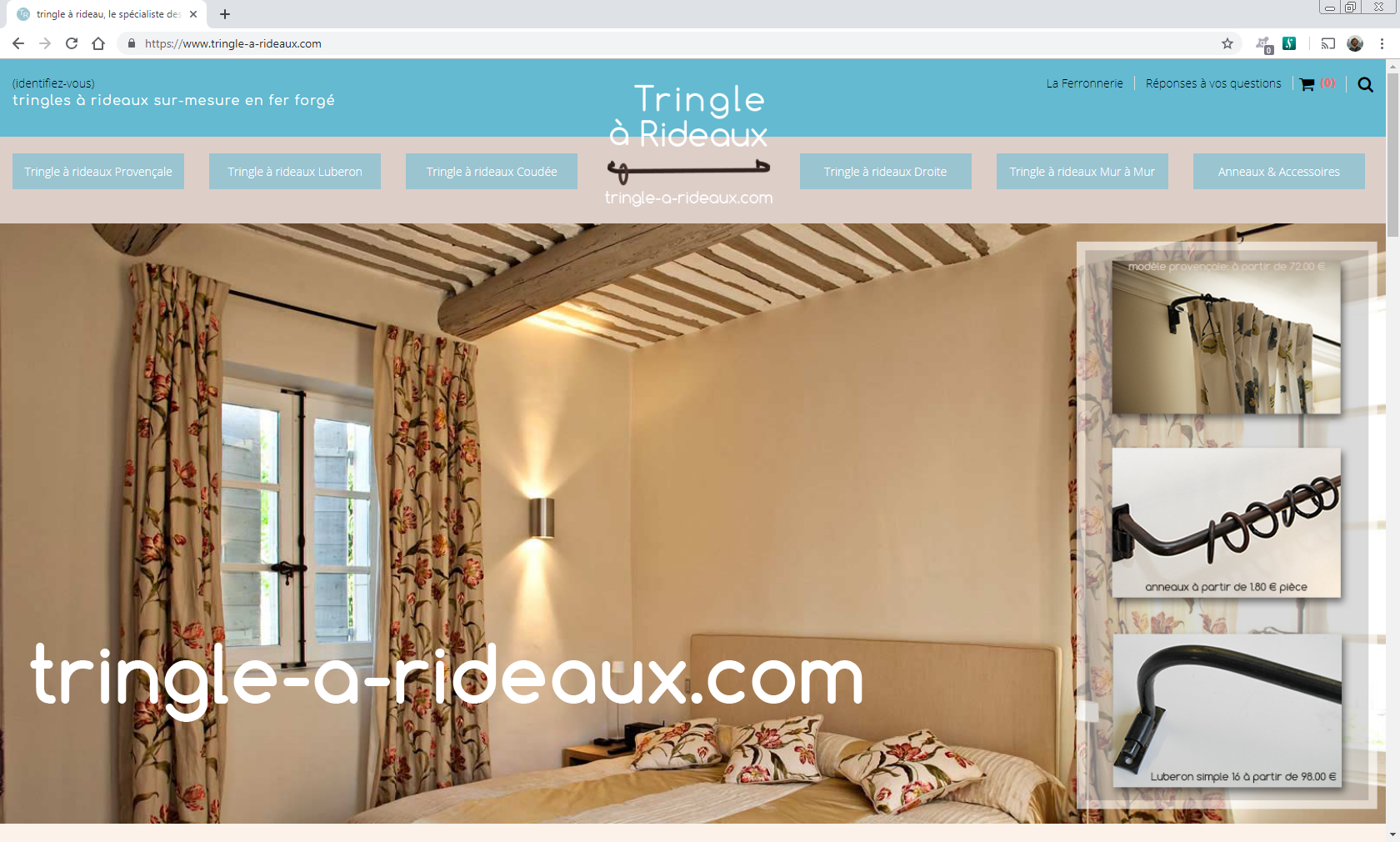 www.tringle-a-rideaux.com - St Pantaléon & Luberon Web et Informatique en luberon - Site internet et referenecment - cedric de miscault - apt à cavaillon